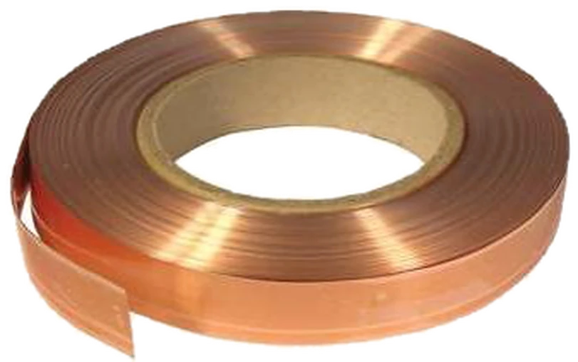 Coil of copper earthing strip